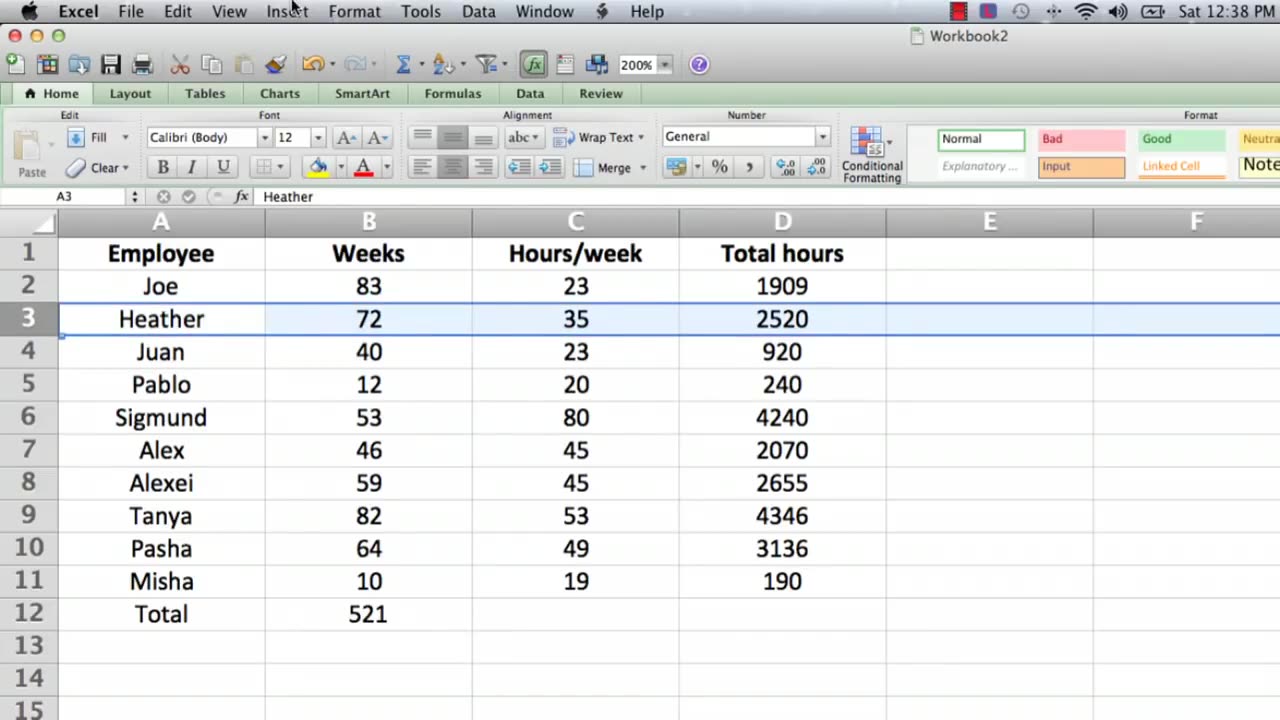 How to make totling coulim formula excel
