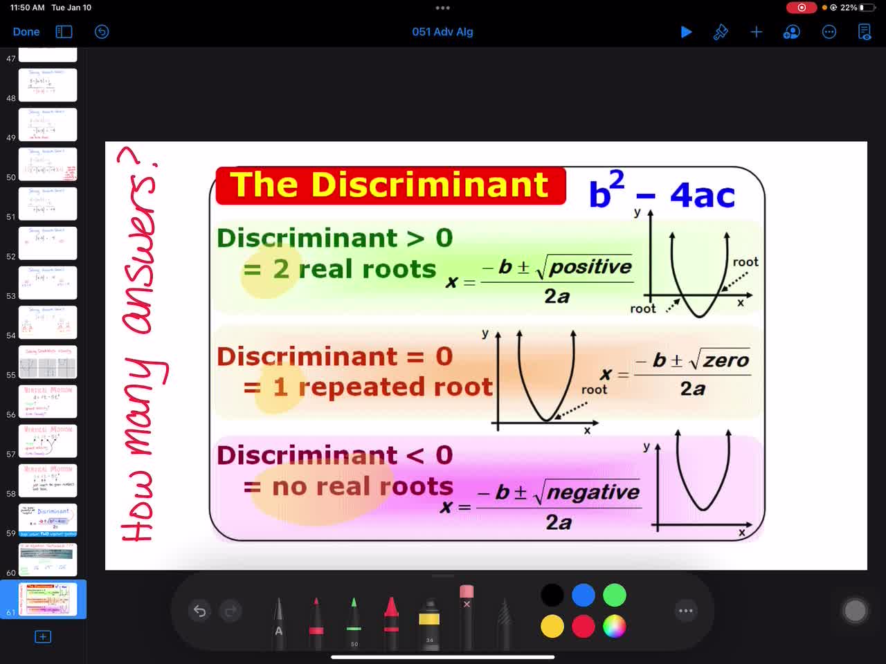 051 Advanced Algebra