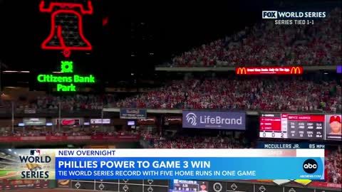 Phillies take 2-1 advantage in World Series after Game 3 win against Astros l GMA