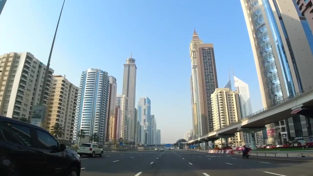 Dubai Drive Relaxing Beautiful View