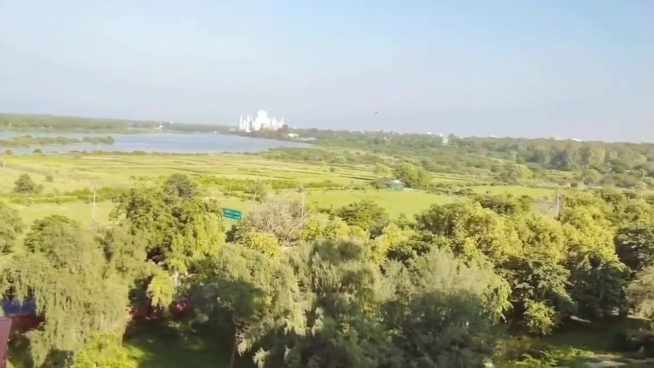 Taj Mahal View from Red Fort Agra