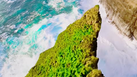 Beautiful sea view on drone