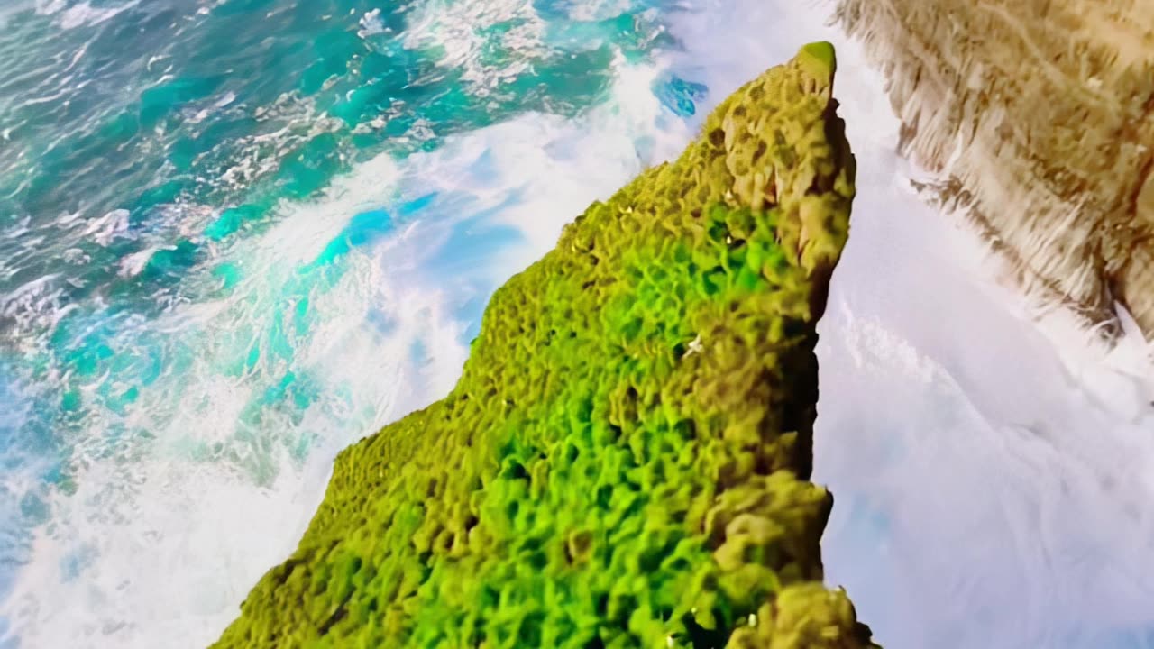 Beautiful sea view on drone