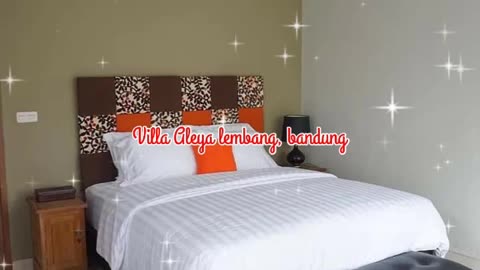 Villa alleya is in Lembang bandung with eight bedrooms and mountain views