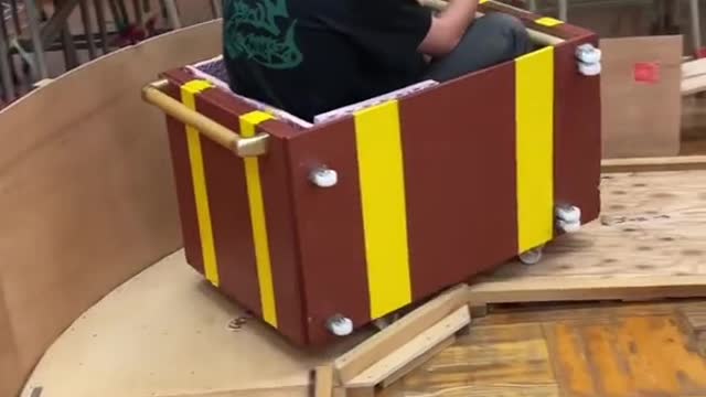 Roller coaster in a classroom