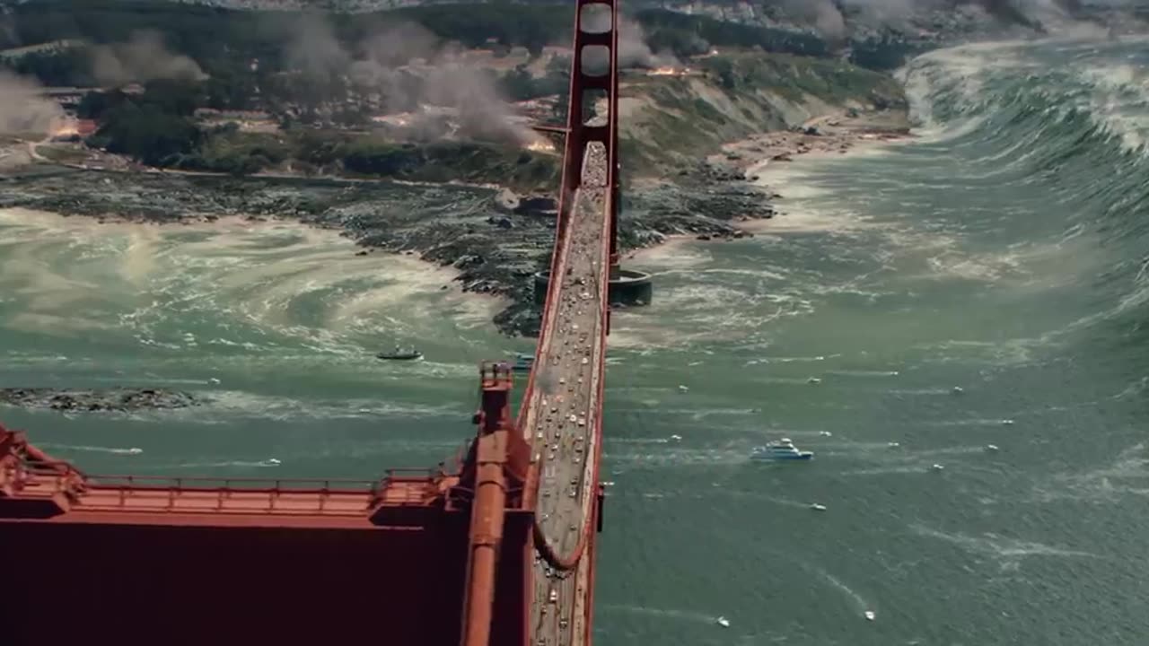 San Andreas - Tsunami Scene