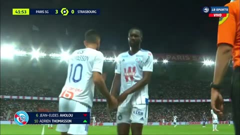 PSG vs Strasbourg highlights