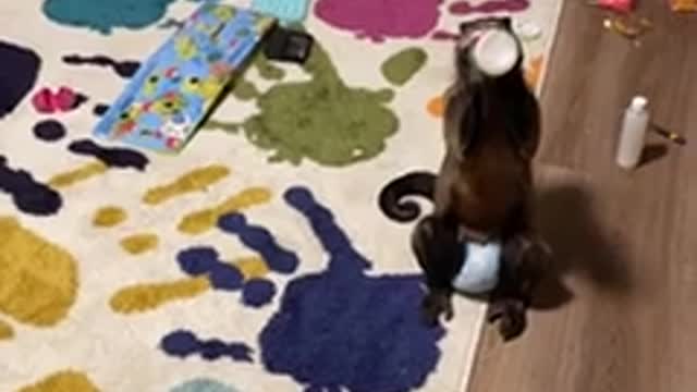 I’m the kitchen with mom!