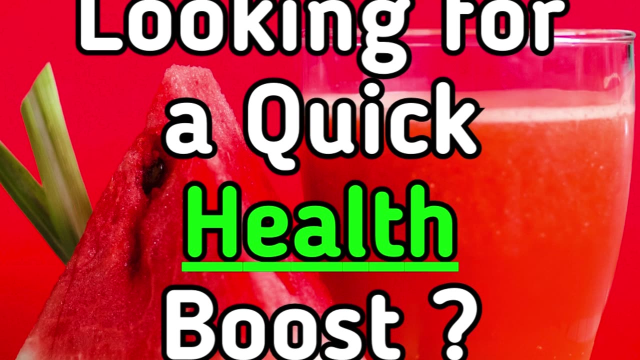 Looking for a Quick Health Boost ?