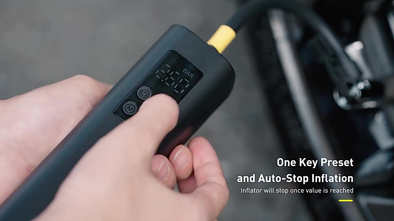 Portable Smart Digital Car Bike Tire Inflator