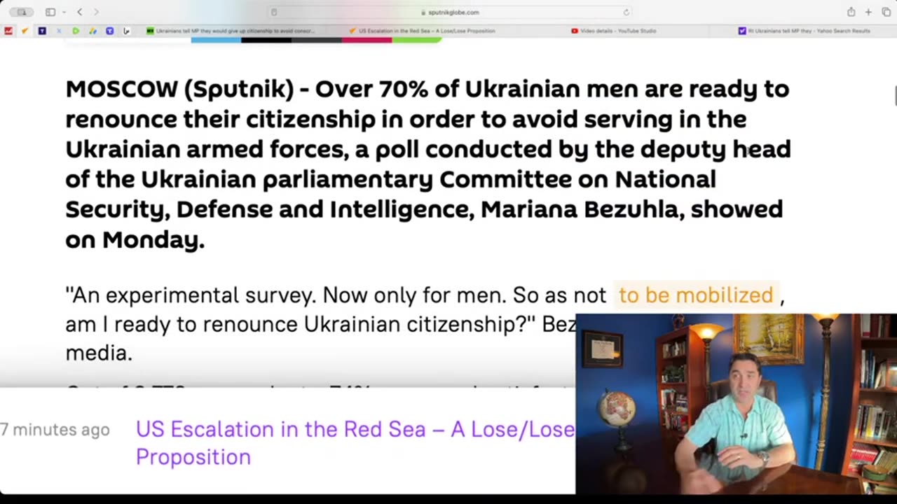 Ukrainians don't want to fight the Russians. Over 70% of Ukrainians ready to Renounce Citizenship.