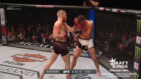 fight between Nate Diaz vs Conor McGregor 1