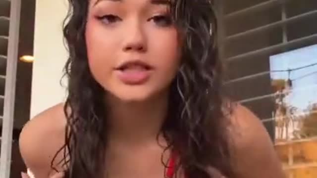 Bikini dance - Sexy girl in red bikini