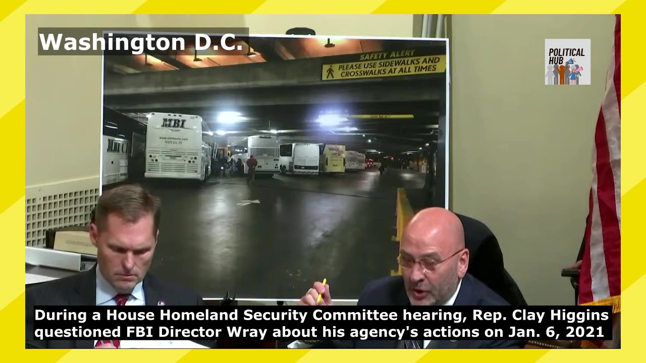 Rep. Clay Higgins questioned FBI Director Wray about his agency's actions on Jan. 6, 2021.