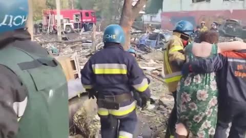 Zaporozhye nach den heutigen russischen Streiks.