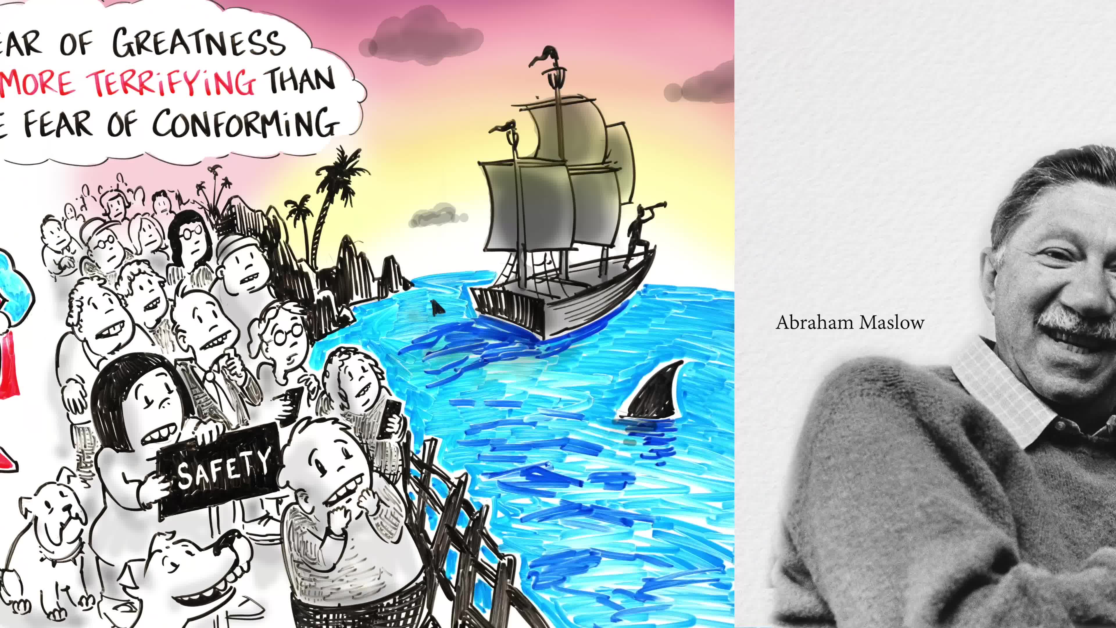 Our 2 Greatest FEARS - The Psychology of Conformity - Abraham Maslow