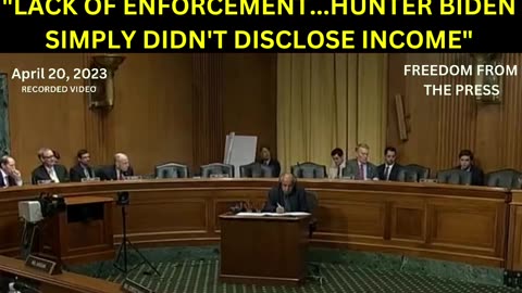 The IRS DOES NOT want to Investigate the Biden Family.
