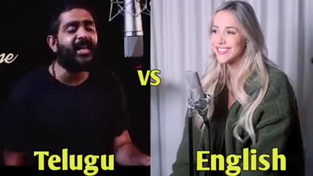 South Indian song. English vs telgu