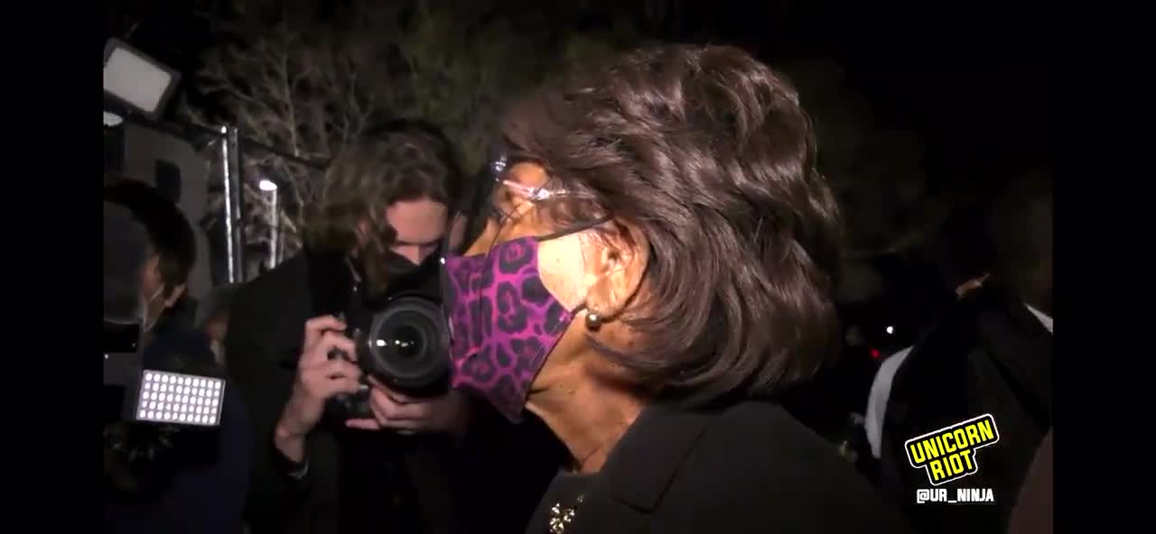 Maxine Waters told a mob of ANTIFA rioters