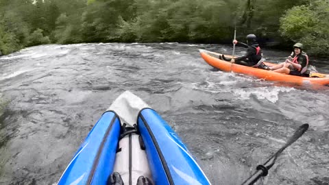 River Running White Salmon with Inflatables