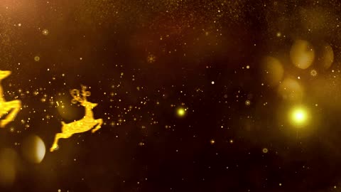 High level glowing particle light effect - christmas element 2 background video