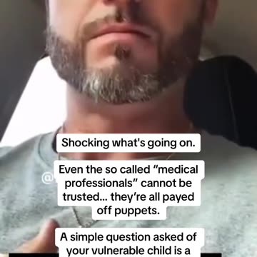 Medical professionals cannot be trusted ? Are you agree with this statement