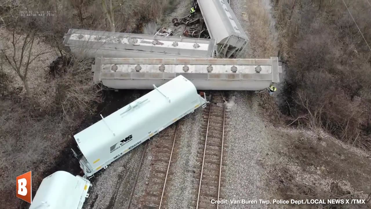 [2022-02-17] ANOTHER Train Derailment in Belleville, Michigan