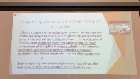 Presentation on “School Discipline”