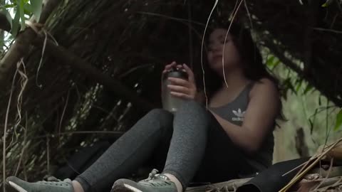 60 Days Solo Bushcraft, Build A Alone Survival Shelter, How Do Girl Survive, Survival Skill Awakened