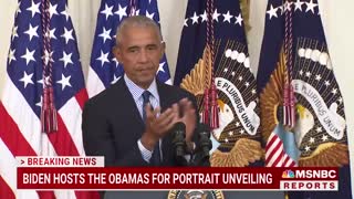 Barack Obama Thanks Biden For 'Faith In Our Democracy' At White House Portrait Unveiling