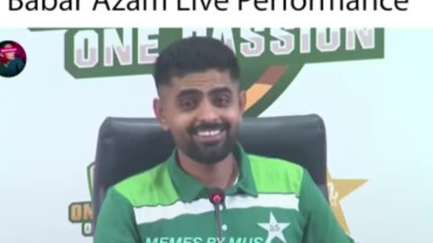 Babar Azam singing