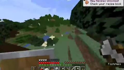 My first survival world on java