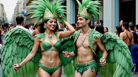 "Rio Carnival Beauty | AI 4K Allure & Motion"