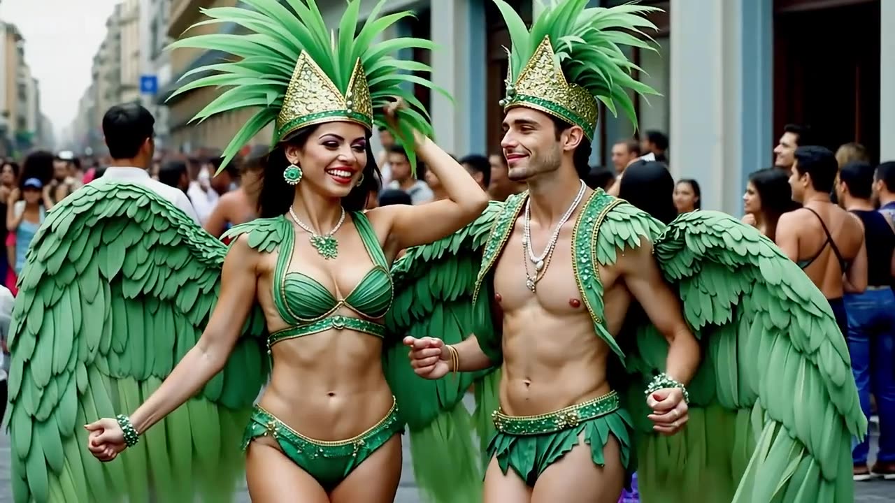 "Rio Carnival Beauty | AI 4K Allure & Motion"