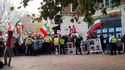 London UK Seriously, This Is Now England... Pro Iranian Regime vs Anti Iranian Regime