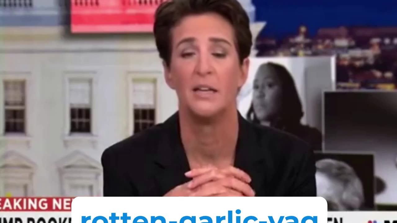 Rachel Maddow's on-air mis-hap. Why is this woman still on the air?