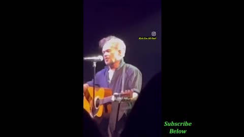 John Cougar Mellencamp Gets Big Made and Walks Off Stage - Crowd Wants No Lectures