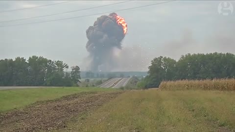 Massive explosion at Ukrainian military ammunitions depot