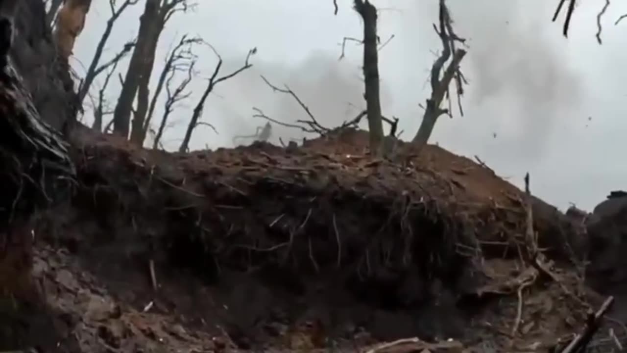 Ukrainian's Soldiers Recording Their Own Trenches In Bakhmut