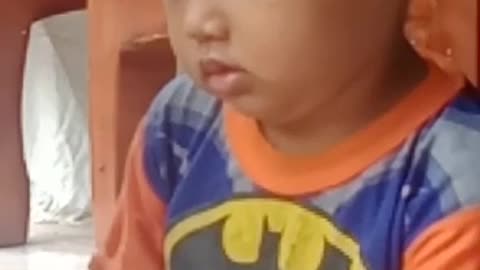 my son's funny behavior, I feel exasperated.