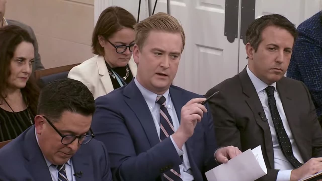 WH press sec tells Peter Doocy "I've been very clear. The President is not gonna pardon his son."