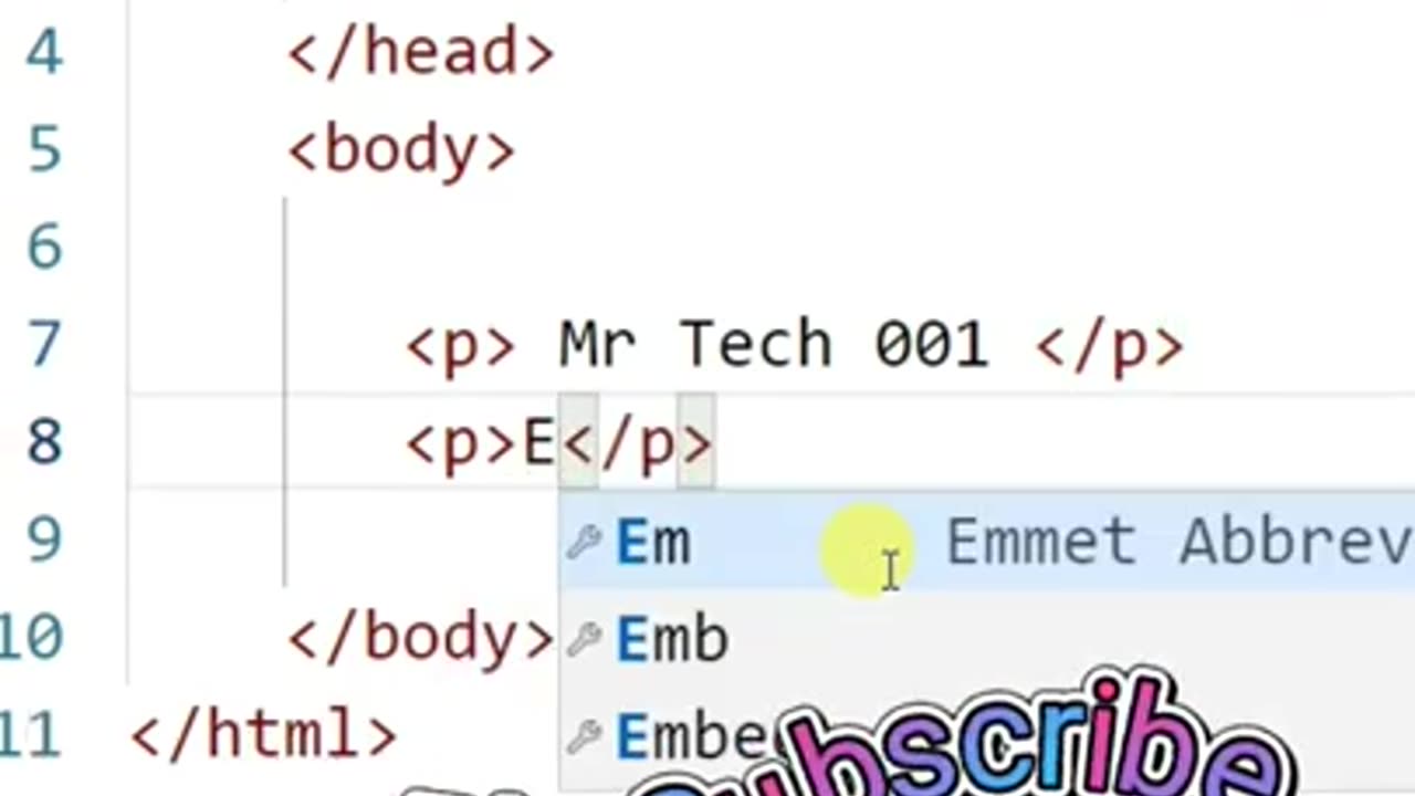 Paragraph Tag in html _ Mr Tech 001