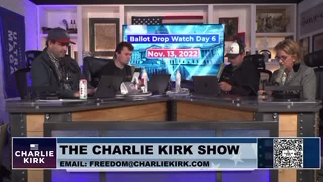 Vote drop from Pinal County, AZ discussed on the Charlie Kirk Show