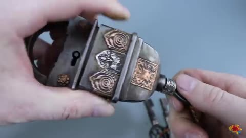 FOUR KEY LOCK PUZZLE