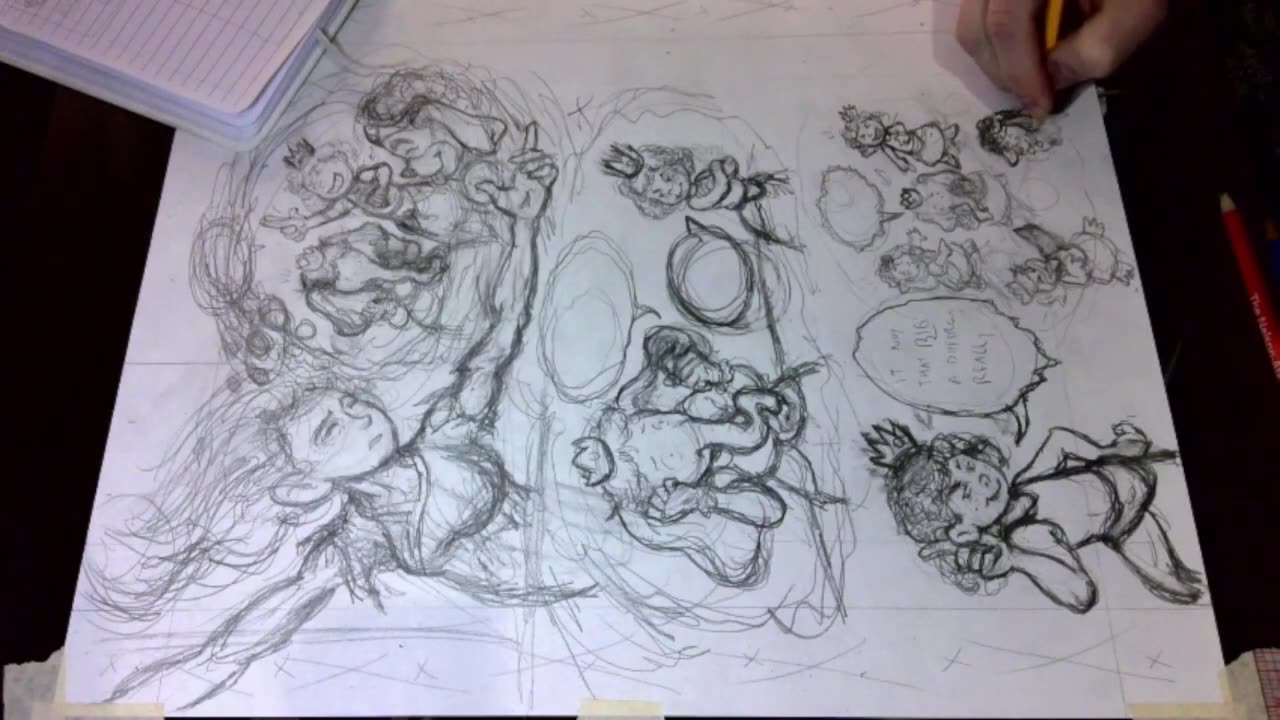 Lo-fi Draw and Chill: Penciling Page 118