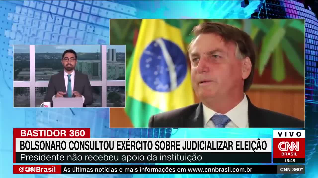 Bolsonaro consultou o Exército sobre judicializar a eleição | CNN 360º