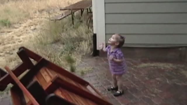 Kids VS thunder and lightning storms