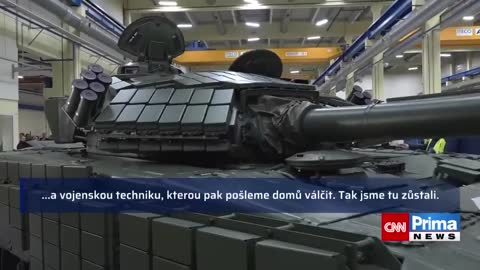 A Czech TV channel showed the shops of the local Excalibur Army armory.