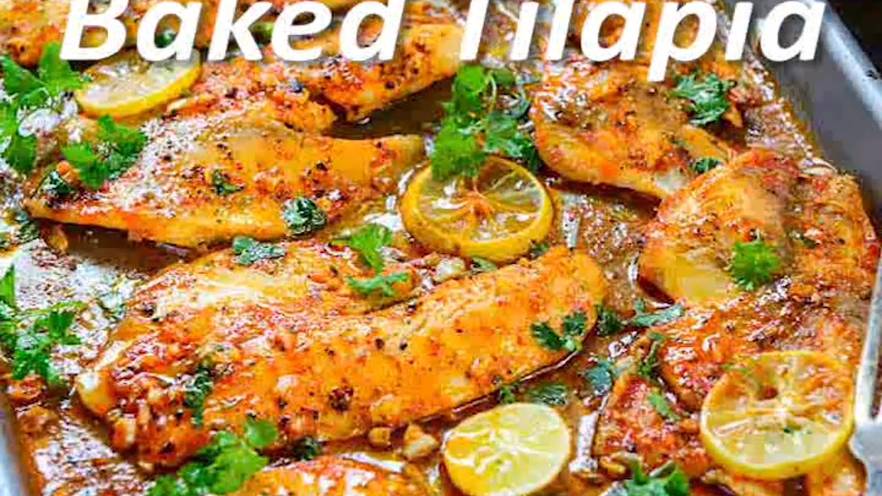 Lemon Garlic Baked Tilapia Recipe