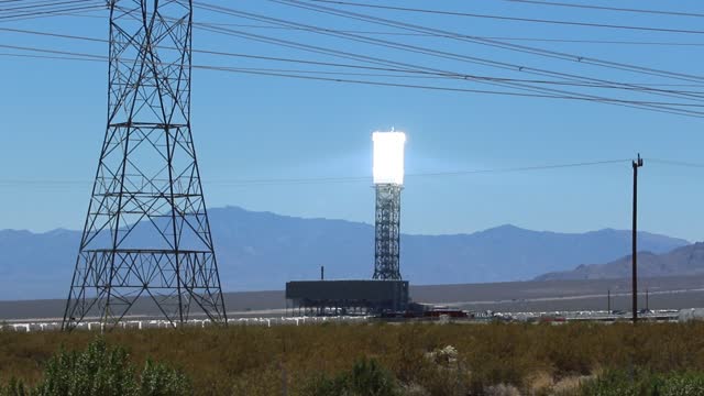 Solar power generator in California.